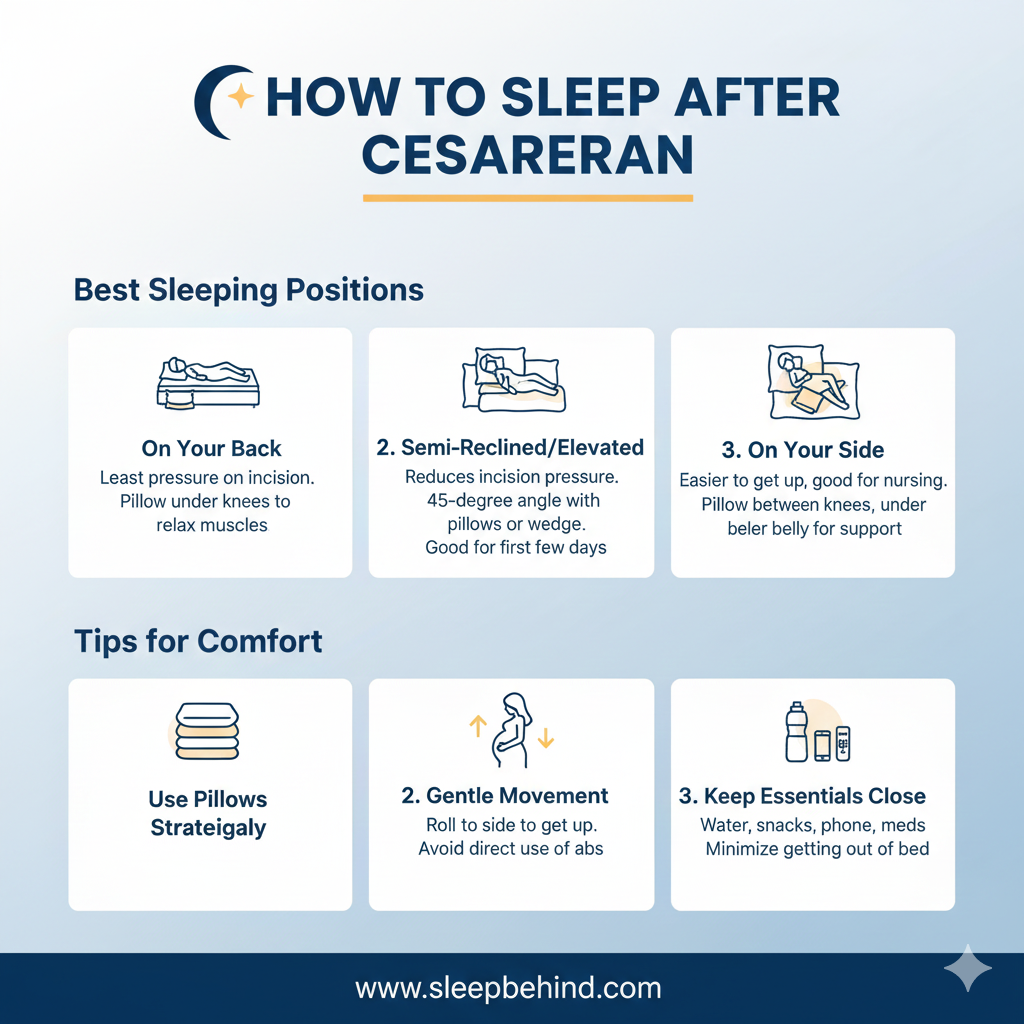 How To Sleep After A Cesarean