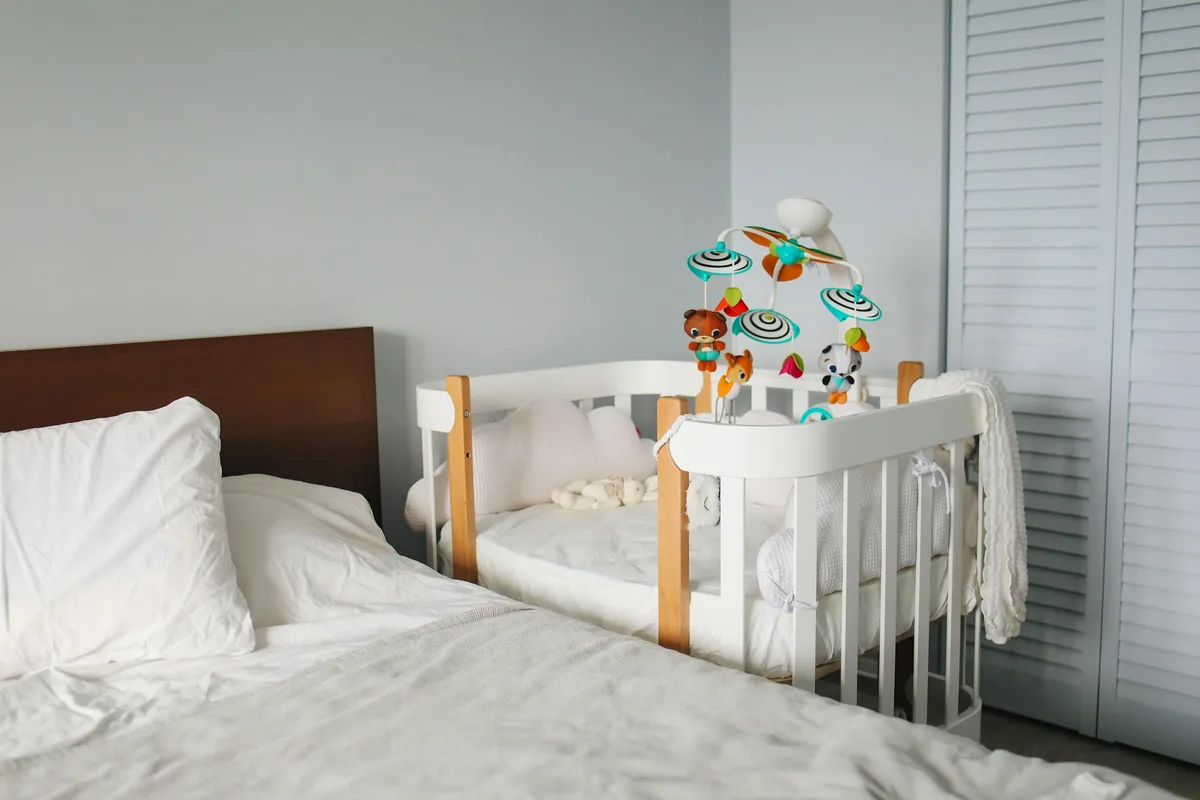 Bare Crib, Firm Mattress, No Extras